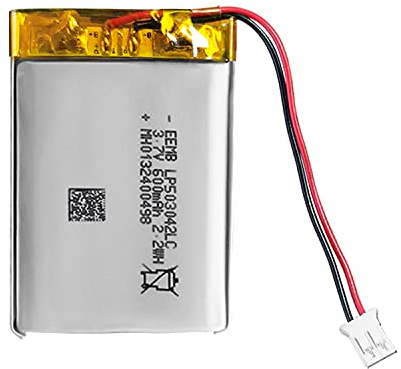 EEMB Lithium Polymer battery 3.7V 600mAh 503042 Lipo Rechargeable Battery Pack with wire JST Connector-confirm device & connector polarity before purchase