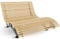 holz4home® Waldliege aus Holz I Wellenholzliege Holzliege Große Sonnenliege Waldsofa I Festehend für 2-3 Personen Gartenliege Parkliege
