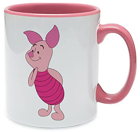 Getagift Piglet Cartoon The Pooh Quote Birthday Secret Santa Chritmas Unique Ceramic Inside Coloured Mug. (Pink)