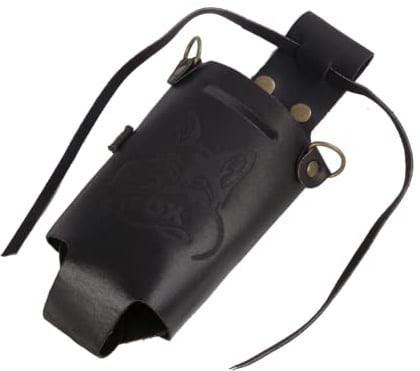 Black Forest Fox – Holly Holster Halfter – Biergürtel aus hochwertigem Büffelleder – Bierhalter Accessoire – passend für Verschiedene Getränkedosen und Flaschen – Dark Brown