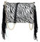 YAQUNICER Damen Quaste Clutch Umhängetasche Sexy Crossbody-Tasche mit Leopardenmuster Geldbeutel-Zebra