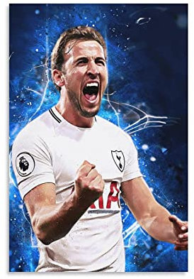 JIANJIE Harry Kane Fußballspieler-Poster, England, Nationalmannschaft, Führer, 10 Poster, Leinwand, Wandkunst, Wohnzimmer, Poster, Gemälde, 30 x 45 cm