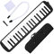 37 tasti Melodica, strumento musicale a fiato con tastiera per pianoforte con tubo per bocchino per bambini Principianti Regalo per adulti(Nero)