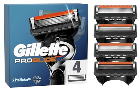 Gillette ProGlide Razor Blades Men, 5 Blade Refills, Precision Trimmer, 4 Count