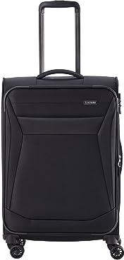 travelite valise à 4 roues taille M coque souple, série de bagages CHIOS avec soufflet extensible + protection des bords, trolley au look intemporel, 67 cm, 60 - 66 litres