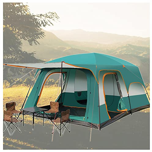 EIN Rahmenzelt für 5 bis 8 Personen, wasserdicht, Zwei Zimmer und EIN Wohnzimmerzelt Pop-Up Praktisches und leichtes Pop-Up-Zelt, ideal für Camping im Garten