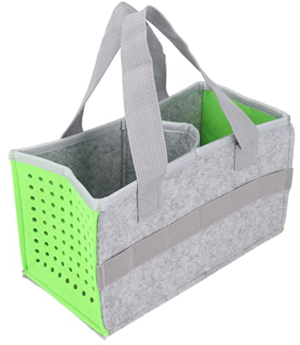 Tragbare Trage Tasche, Extra Platz Filz Tuch für Toniebox Player Starter Set Reisetasche mit Griff 26x13,7x14,4 Cm/10,2x5,4x5,7 Zoll (Grün)