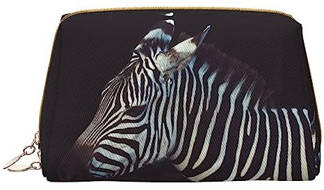 Animal Zebra Make-up Tasche Handtasche Tote Bag Print Leder Große Kapazität Reise Make-up Organizer, farbe, 5.0cm*10.5cm*20.5cm, federmäppchen