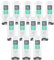 12x Dove Men+Care 3-in-1 Duschgel Sensitive Duschbad für Körper, Gesicht und Haar für empfindliche und trockene Haut 250 ml