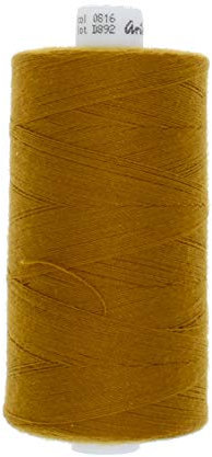 Filato da cucito in poliestere, 1000 m, filato decorativo per jeans, spessore 30, Ariadna TALIA (816 marrone jeans)