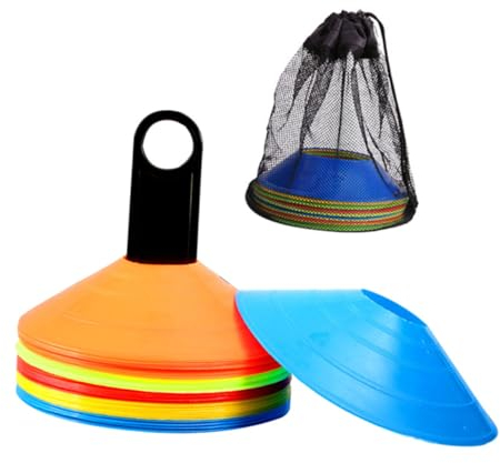 Yardwe 1 Juego Placa De Entrenamiento De Fútbol Niño Pelota De Fútbol Cono De Fitness Bandeja De Marcador De Entrenamiento De Fútbol GOL Instalaciones Incluyendo Neto Equipo El Plastico