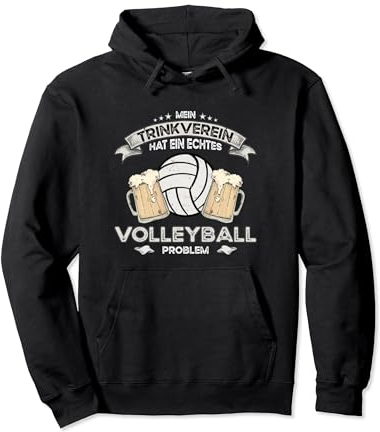 Volleyball Witze Trinkverein Bier Fanartikel Volleyballer Pullover Hoodie