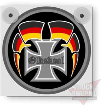 Leuchtkasten Deluxe Deutschland Old Skool mit USB für LKW, Traktor, Kabine, LKW, Wohnwagen
