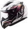 LS2 Helmets Casque intégral Rapid II Boho Blanc/noir/rose avec homologation 22.06 (S)