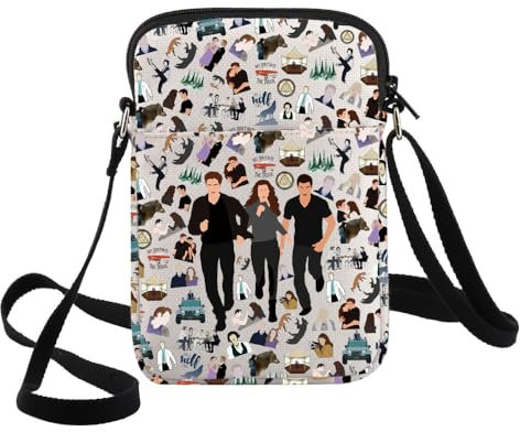 G2TUP Edward Cullen Inspired Crossbody Bag Edward Cullen & Bella Swan Fans Geschenk Film Charakter Umhängetasche Carlie Merch, Hey Don't Hate Cb