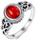 Karneol Ring Sterling Silber Vintage Rot Karneol Kristall Schmuck Geschenk für Frauen 7