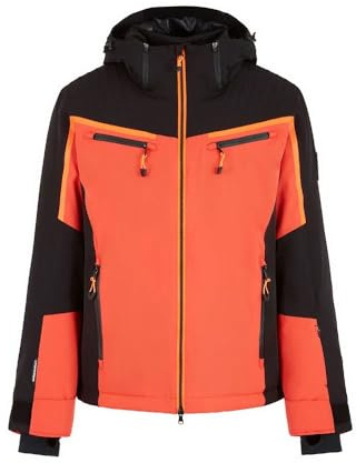 Emporio Armani EA7 Technische Herren-Skijacke aus technischem Gewebe PROTECTUM7 und Polsterung STRATUM7, 6DPG15, Orange, M