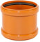 ScarMaxx - KG Rohr - KG-Überschiebmuffe - DN200 - Überschiebmuffe mit Dichtung - für Externe Entwässerungssysteme - Abwasser Installation - Kanalrohrsystem - Polyvinylchlorid - Orange