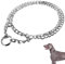 Dog Chain Collar,Durable Thick Dog Collar,No Pull Dog Slip Collar,Walking Silver Metal Chain Collar,Double Link Dog Collar for Large Small Medium Dogs