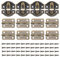 12 bisagras pequeñas de bronce antiguo para joyero de madera, bisagras y pestillos de madera de bronce antiguo con kit de tornillos a juego, mini bisagras decorativas de bronce para manualidades,
