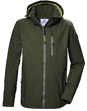 G.I.G.A. DX Herren Funktionsjacke/Outdoorjacke mit abzippbarer Kapuze GS 81 MN JCKT, dunkel olivgrün, 4XL, 42709-000