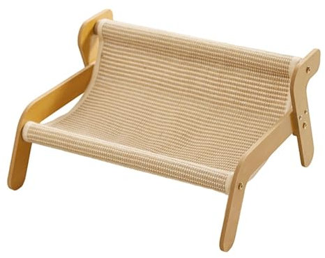 FewNvWa Colchoneta rascadora elevada para Gatos Grandes, Muebles de Gato y Juguetes, Tela Suave