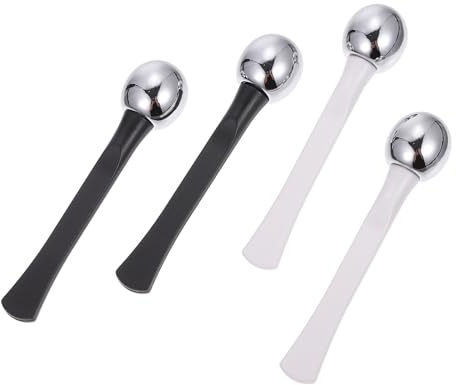 Gogogmee 4Stücke Augencreme Massage Sticks Teiliges für Effektive Augenpflege Fördert die Absorption von Augencreme und Schwellungen für Strahlende Haut Augenringe