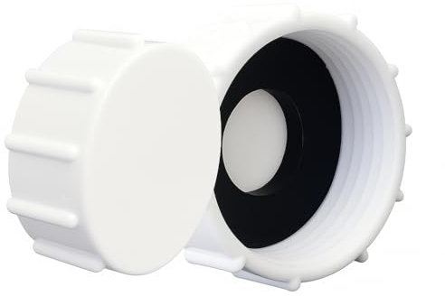 32mm Blanking Cap with Washer for Sink Waste Pipe | Universal 1.25 Inch Appliance Trap Plug for Washing Machine Dishwasher Drain Pipe Stopper (Pack of 2)