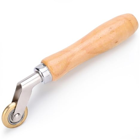 Schweißen Handheld Roller, Messing Andrückrolle Andrückwalze, Handdruck Andrückwalze 6mm Messing Rolle Bodenecke Detail Nahtwalze für PVC Schweißwerkzeug