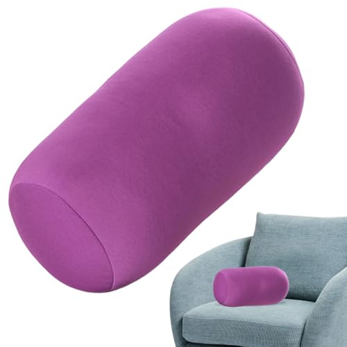 Generisch Mikroperlen Kissen Rolle, 30x16cm Nackenrolle Mit Mikroperlen Weich Bequem, Körperkissen Kinder Erwachsene Tragbar, Rückenkissen Nackenstützkissen Reise, Zuhause, Schlafen, Flugzeug, Auto