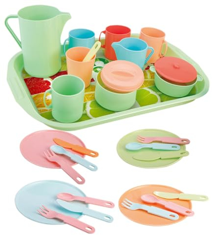 Kindergeschirr Teeset - Interaktives Rollenspiel Mit Geschirr Als Spielzeug | Spielzeug Teezeit Set,Für Und Mädchen Zu Geburtstag, Neujahr, Feiertagen Sowie Festlichen Anlässen