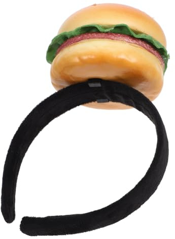 MAGICLULU Bandeau Burger en Éponge Léger et Drôle Serrage-tête Original pour Fête à Thème Accessoire de Déguisement Hamburger