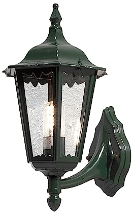 Konstsmide Firenze 7213-600 Wandleuchte B: 23,5cm T: 30cm H: 48cm / 1x100W / IP43 / lackiertes Aluminium / grün