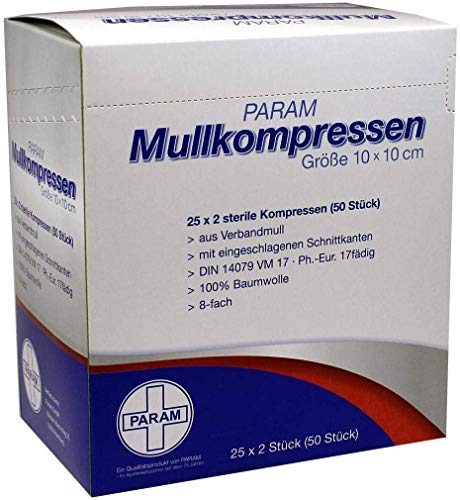 MULLKOMPRESSEN 10x10 cm steril 8fach 25X2 St