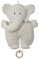 Efie Spieluhr Elefant aus Bio-Baumwolle (kbA), GOTS-zertifiziert, waschbar, handgefertigt, Made in Germany (Sandmann, lieber Sandmann)