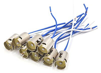 sourcing map 8pcs BA15s Ampoule feu douille faisceau câblage DC 12V-36V pour voiture
