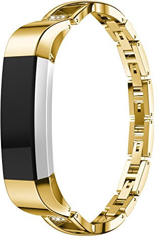 Maucoray Armband für Fitbit Alta-Armband, Edelstahl, verstellbar, Sport-Armband, Ersatz, Zubehör, Armband für Fitbit Alta/HR Fitness Tracker