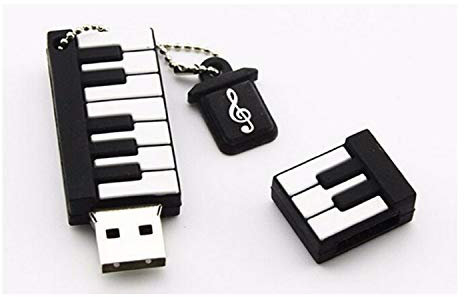 Gshy 16GB Mini Piano USB Flash Drive Silicone Memory Stick 2.0 U Disk Novelty Pen Drive Data Storage