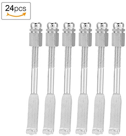 24pcs Banjo Hooks, Banjo Tension Hooks Banjo Flachhaken Banjo Bracket Hooks Banjo Rundhaken Banjo Hooks Verstellbarer Banjo Hook Banjo Teile Banjo Zubehör 5.4-6.4cm
