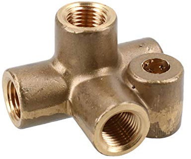 AB Tools Raccord Tuyau Frein en Laiton 4-Moyen Adaptateur M10x1mm pour Tuyau 3/16 T-Pièce