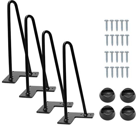Signstek Tischbeine Möbelfüße Metall Tisch Fuesse 30cm/12’’moebelfuesse für Kleiner Couchtisch, Schrank,IKEA schließfach
