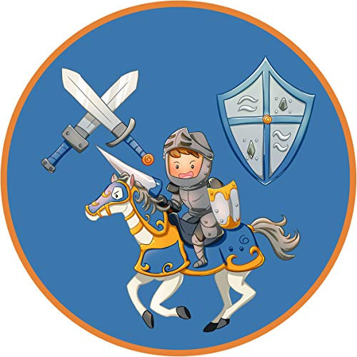 Essbarer Tortenaufleger Ritter mit Schwert und Schild // Tortendekoration