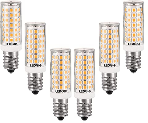 LEDGLE E14 8W Ampoule LED Dimmable, 8W Equivalent 80W E14 Halogène, 700LM, Blanc Chaud 3000K, AC220-240V, Sans Scintillement, Lot de 6