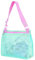 CICILIAYA Mesh Beach Bag, Shell Net Tote, Foldable Seashell Collecting Sand Bags for Kids Toddlers Boy Girl Holding Pool Beach Accessories Toy Shells Clothes Towels (Green)