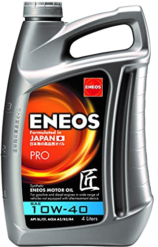 ENEOS Motoröl 10W40 “PRO” 4L - Motorenöl für Auto - Synthetik Motor Öl mit Organischen Zusätzen - Weniger Kraftstoffverbrauch - Motorschutz