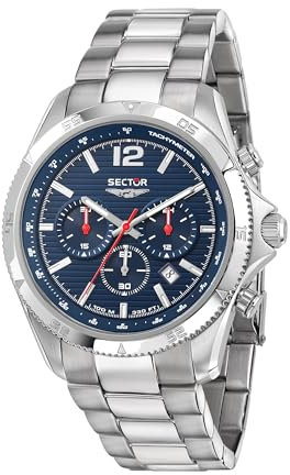 Sector Wristwatch Analog Mid-34176, Silber, 45mm, Armband