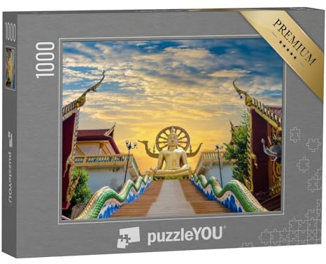 puzzleYOU: Puzzle 1000 Teile „Wat Phra Yai KOH Samui Surat Thani Thailand“ – aus der Puzzle-Kollektion Buddha, Menschen