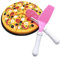 Simulative Pizza Toys Pizza Play Food Set Pizza Cooking and Cutting Accessories Educational Toys for Kids 9 Pcs Dollhouse Accessories