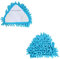 Mops,Triangle Mop Head Absorbent Microfiber Chenille Mop Brush Head Replacement Cleaning Tool 2PCS Blue