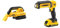 DEWALT DCV517N-XJ XR Handheld Vacuum, 18 V, Black/Yellow & DCL050-XJ 18 V XR Handheld LED Area Light, Bare Unit, Multi
